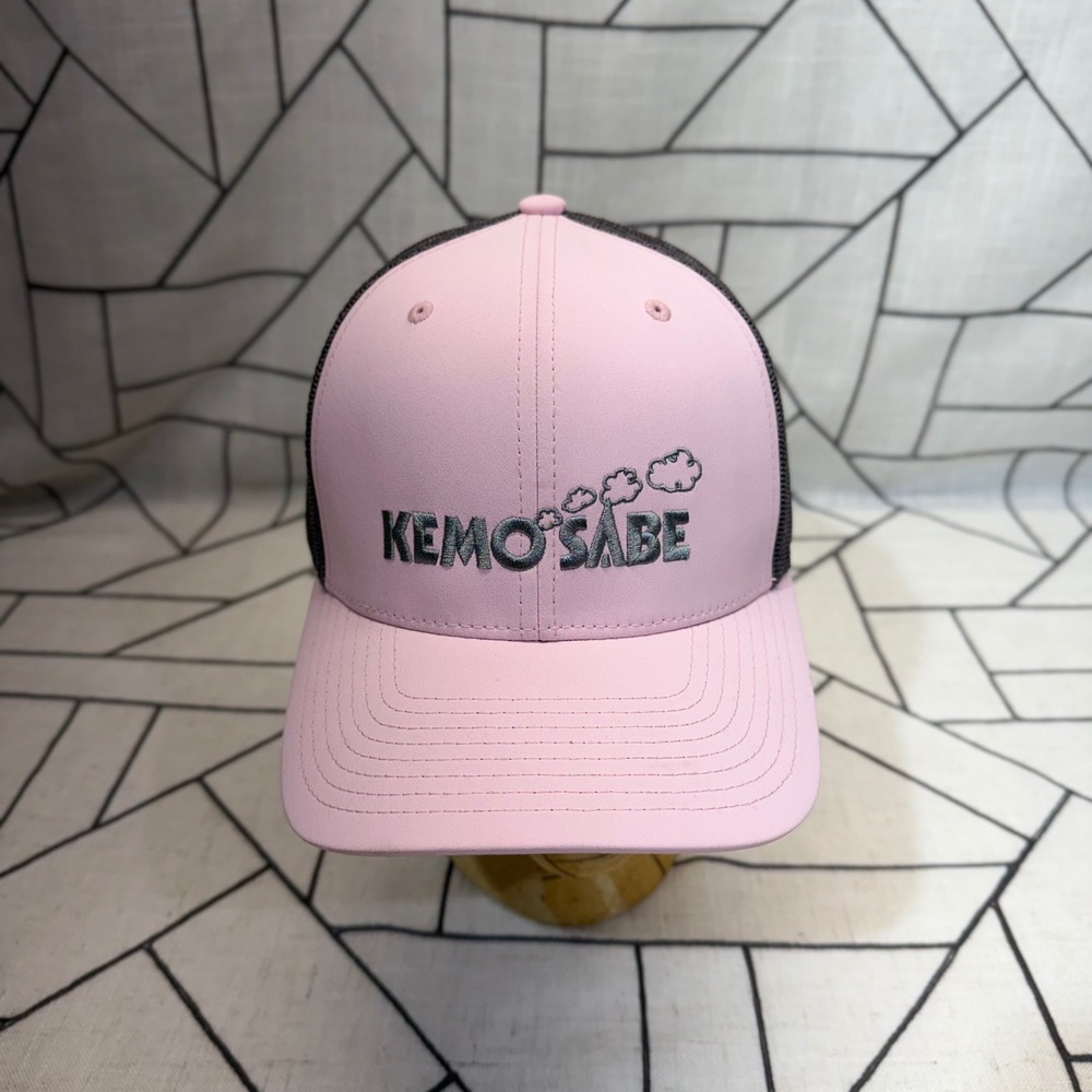 Hooey Kemo Sabe Trucker Hat OSFM Pink Grey Mesh Snapback Western Cap